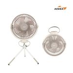 KOVEA TRIVET FAN7" Wireless Hanging Fan | 4000mAh Battery | Tripod Stand | 4-Speed | 360° Adjustable Air Circulator